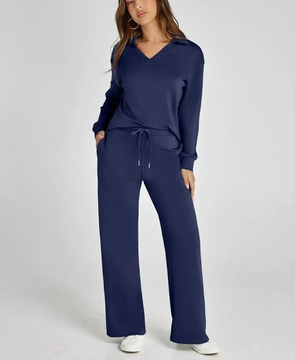 DORZA | Casual Two-Piece Set with Long Sleeves